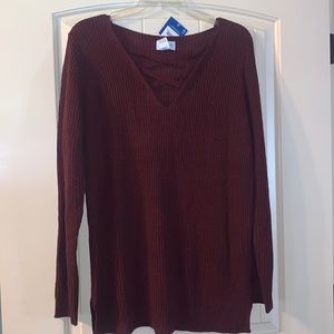 Arizona cross cross tunic sweater